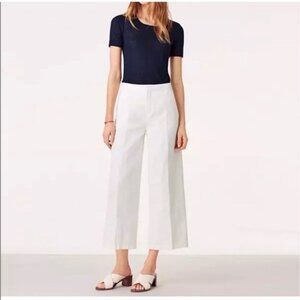 TORY BURCH Jodie Cropped Wide Leg Culotte Pant Jacquard Sz 26 NEW